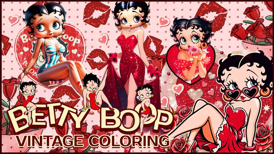 Screenshot Betty Boop Vintage Coloring 4