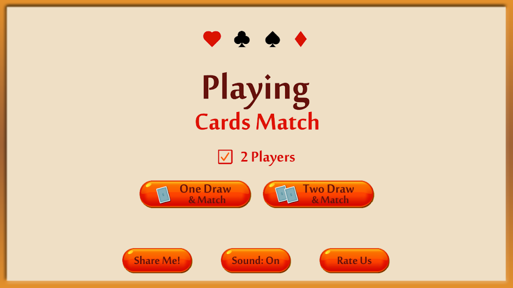 ภาพหน้าจอ Playing Cards Matching Game - Memory booster game 1