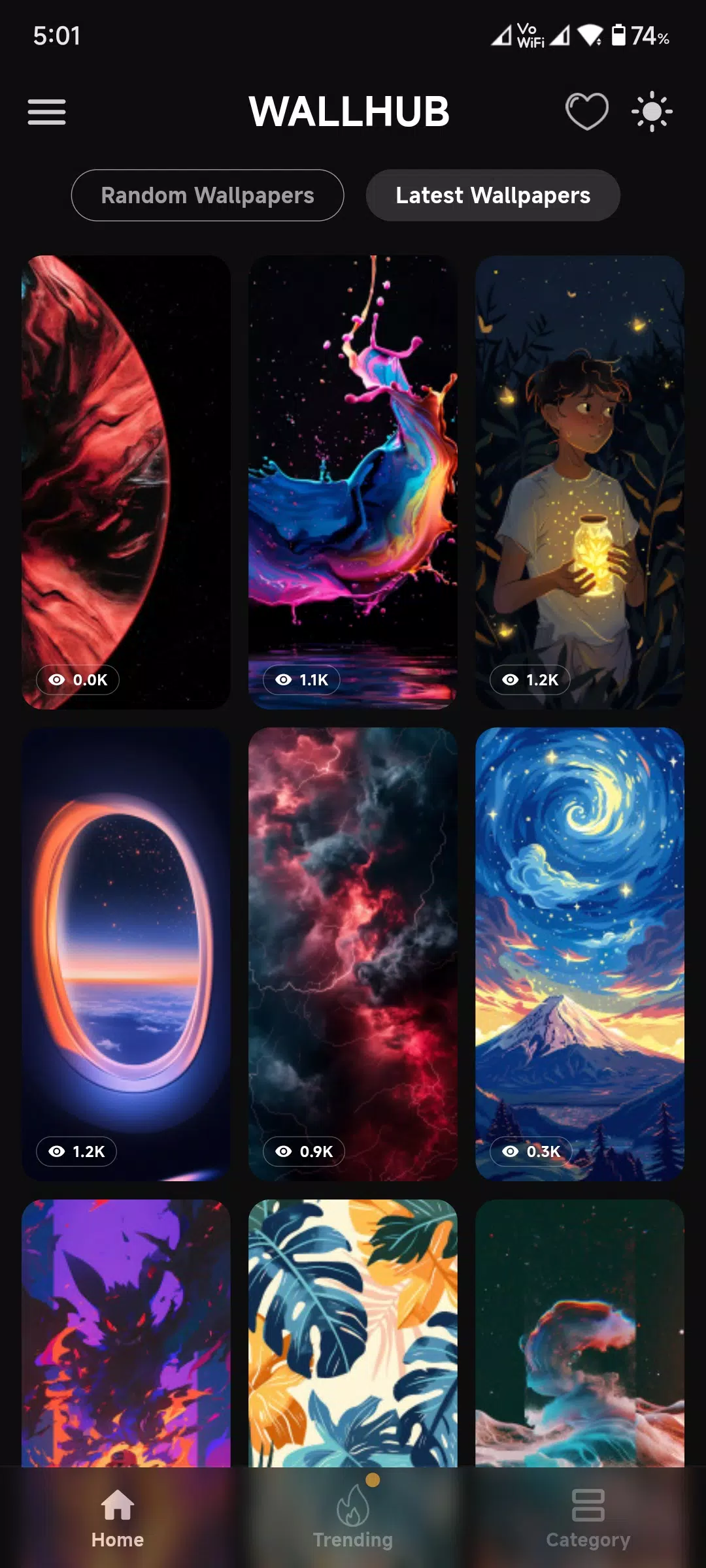 WallHub captura de pantalla 2