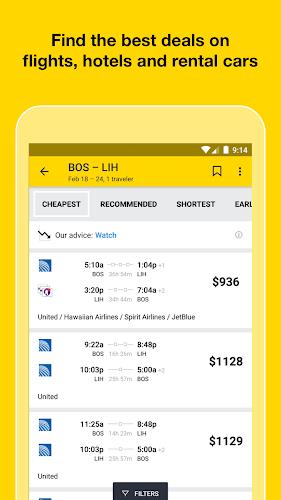 Cheapflights: Flights & Hotels Capture d’écran1