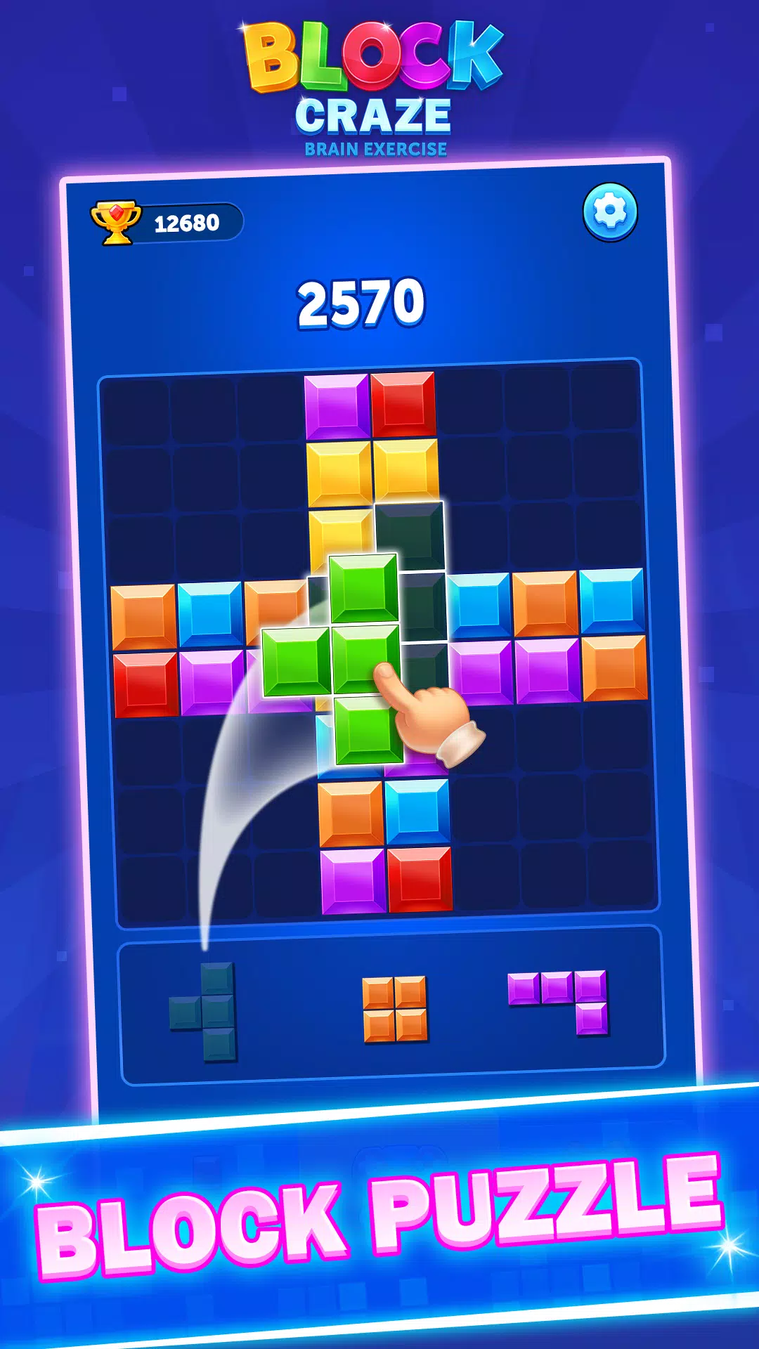 Block Craze：Brain Exerciseスクリーンショット1