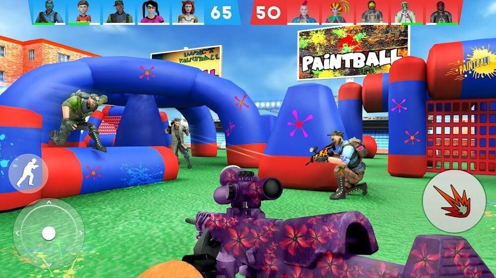 Paintball Shooting Game 3D Screenshot 4