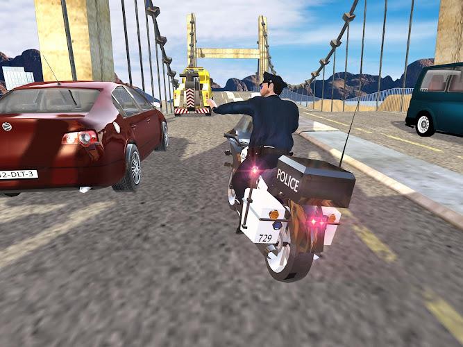 US Police Bike Chase Game Capture d’écran4