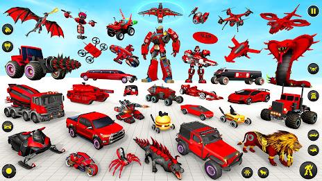 Drone Robot Car Game 3D ကိုဖန်သားပြင်2