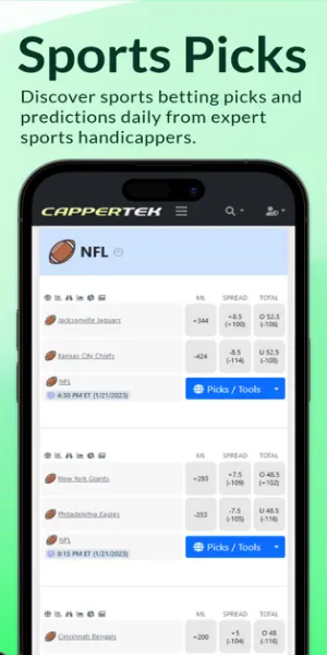 ภาพหน้าจอ CapperTek Sports Betting Tools 2