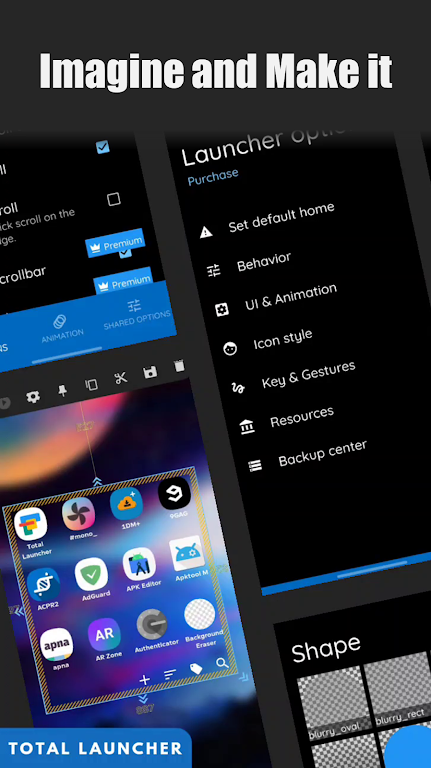 ภาพหน้าจอ Total Launcher Mod 1
