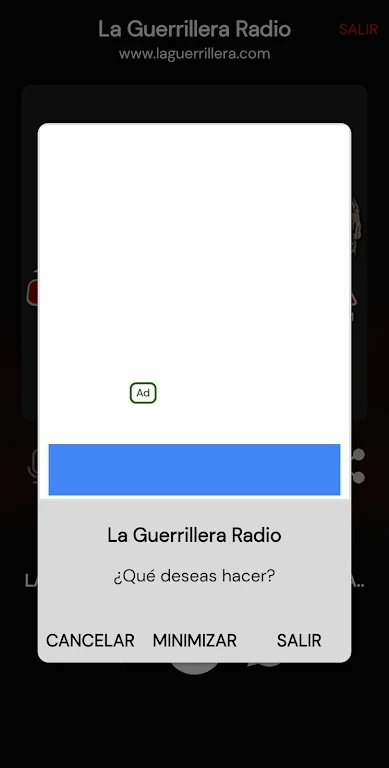 ภาพหน้าจอ La Guerrillera Radio 3