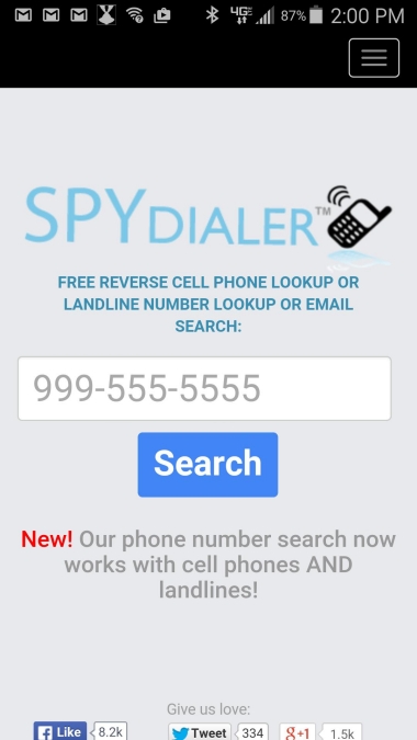 ภาพหน้าจอ Spy Dialer 1