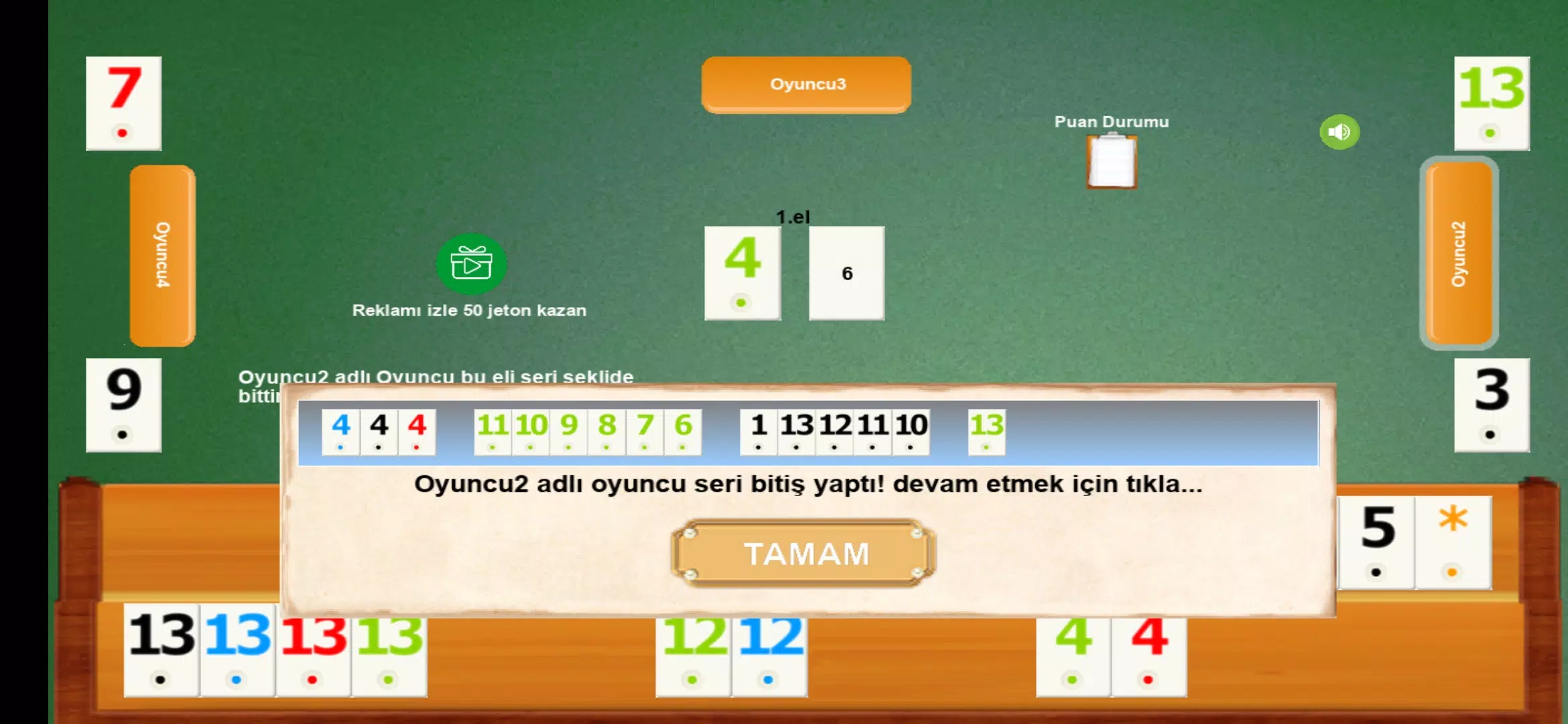 İnternetsiz Okey ảnh chụp màn hình 4