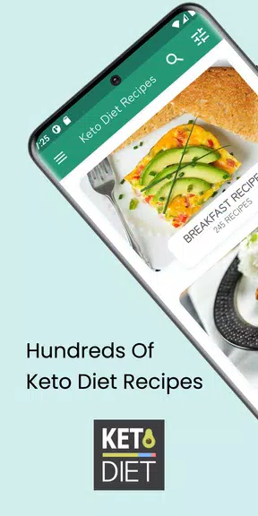 Keto Diet: Low Carb Recipes屏幕截圖1