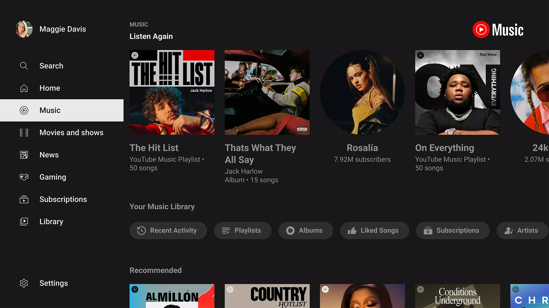 YouTube for Android TV屏幕截圖2