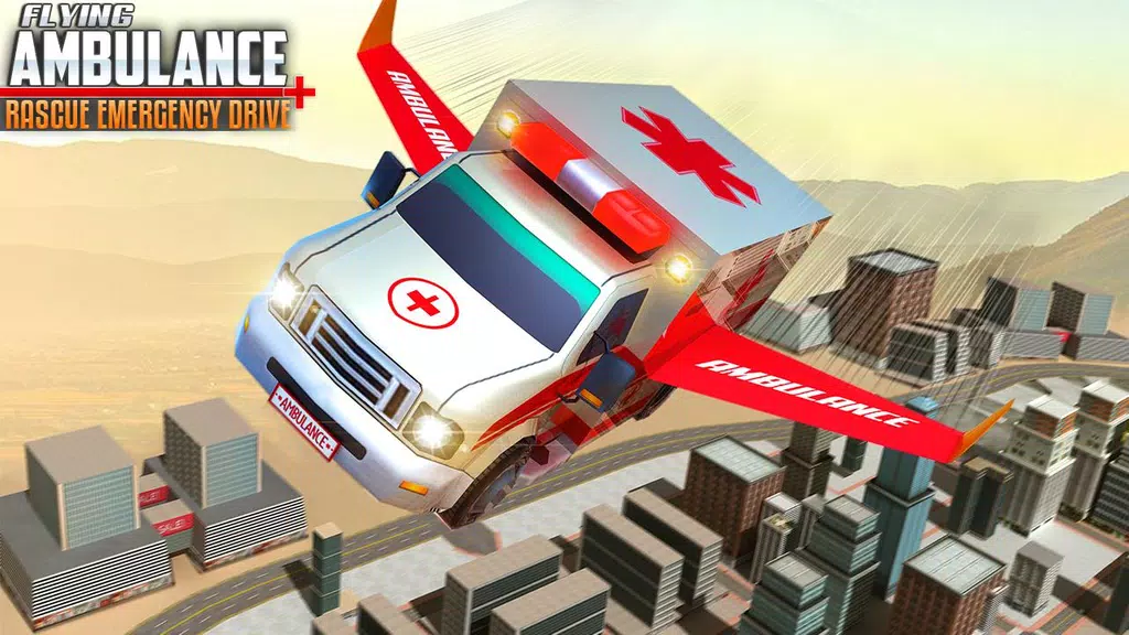 ภาพหน้าจอ Flying Ambulance Rescue Drive 3