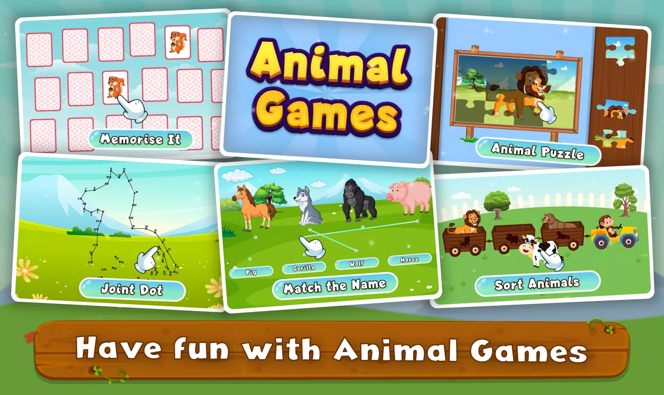 Kids Animal Sounds & Games ekran görüntüsü 4