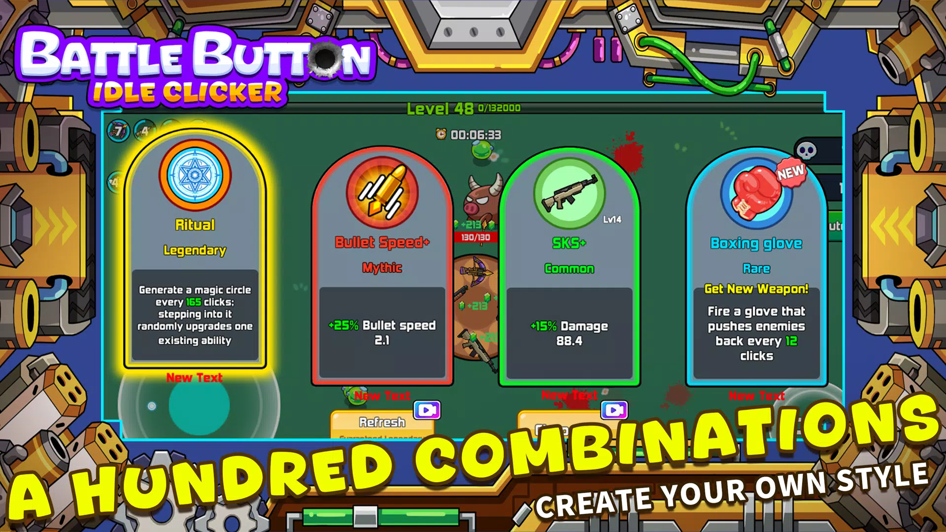 ภาพหน้าจอ Battle Button - idle clicker 4