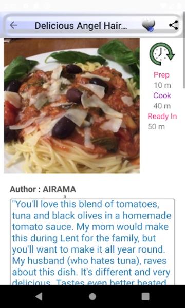 Italian Meal Recipes Screenshot 1