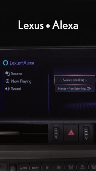 ภาพหน้าจอ Lexus+Alexa 2