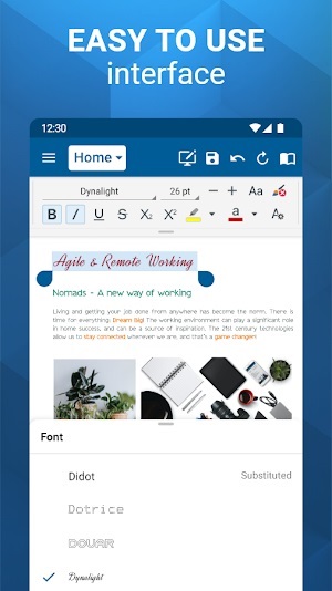 ภาพหน้าจอ OfficeSuite 3