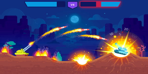 Tank Stars: игра танки экрана 2