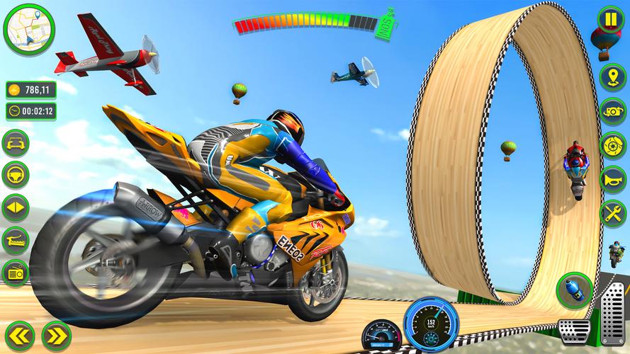 Mega Ramp Stunts Bike Games 3d 스크린 샷 4