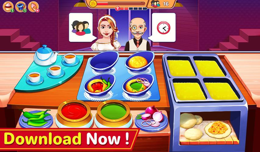 Indian Cooking Madness Games ekran görüntüsü 2