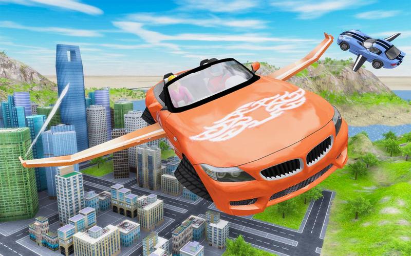 Flying Car Extreme Simulator экрана 1