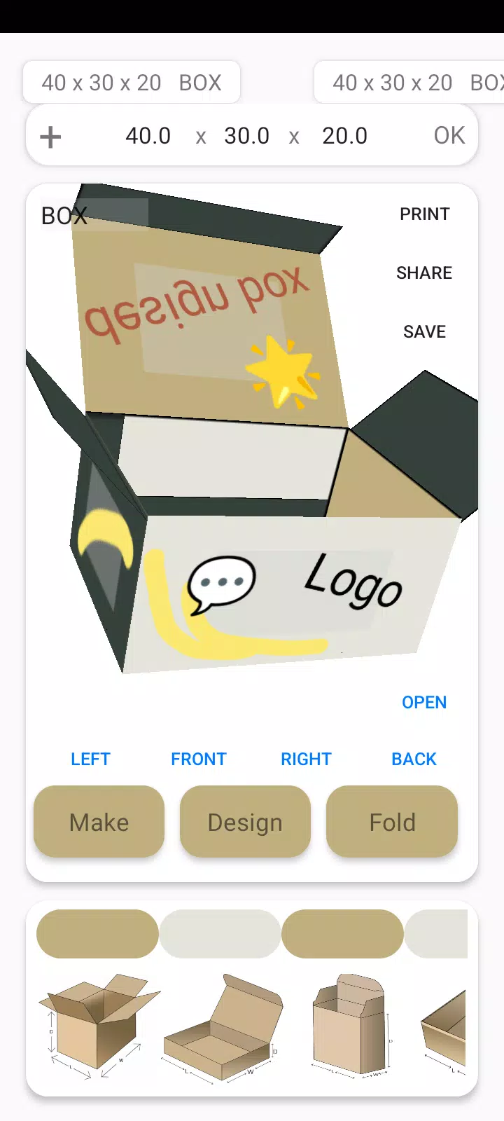 Box Maker Template Creator Pro 스크린 샷 1