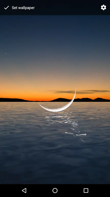 Moon Over Water Live Wallpaper ekran görüntüsü 3