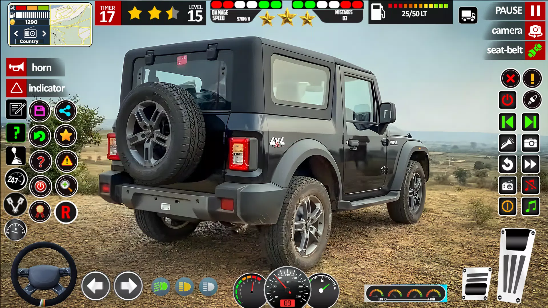 Jeep Driving Game 3d Simulator ảnh chụp màn hình 1