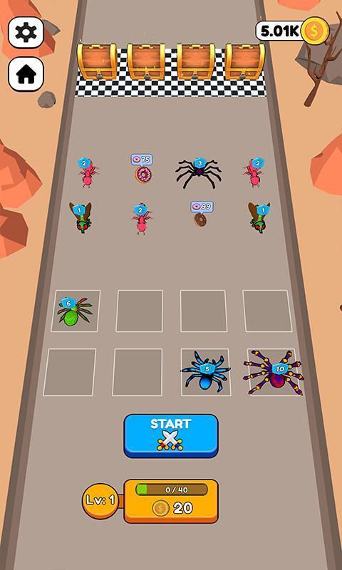 Merge Ants: Underground Battle 스크린 샷 1