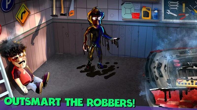 Scary Robber Home Clash captura de pantalla 3