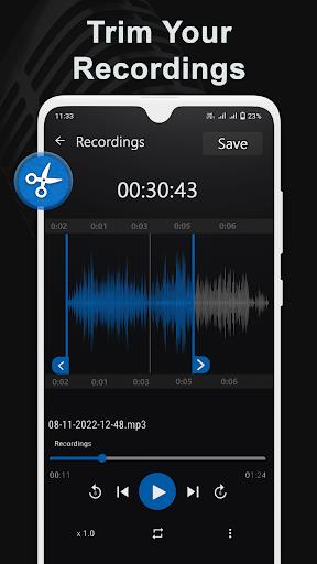 Voice Recorder & Audio Editor экрана 4