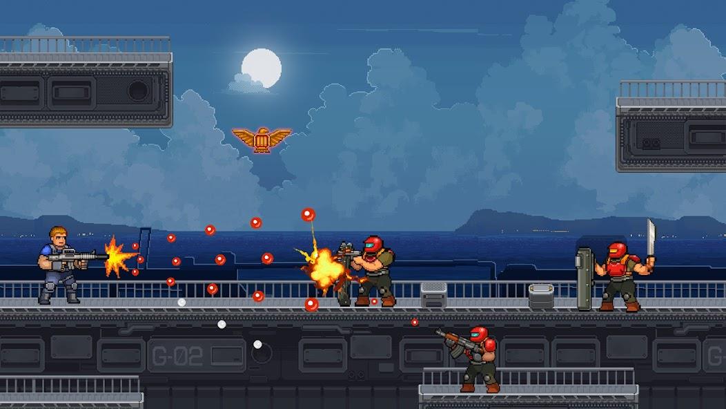 Gun Force Side-scrolling Game Mod ảnh chụp màn hình 4