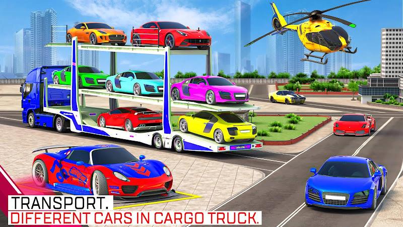 Car Transport Truck Games ekran görüntüsü 3