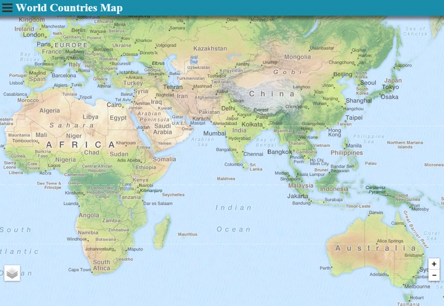 World Countries Map captura de pantalla 4