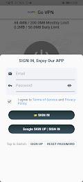 Go VPN - Google One-Key SignIn Captura de tela 1