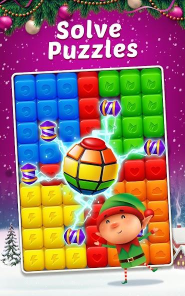 Toy Cubes Pop - Match 3 Game Mod ekran görüntüsü 3