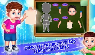 Kids Learning Human Bodyparts экрана 4