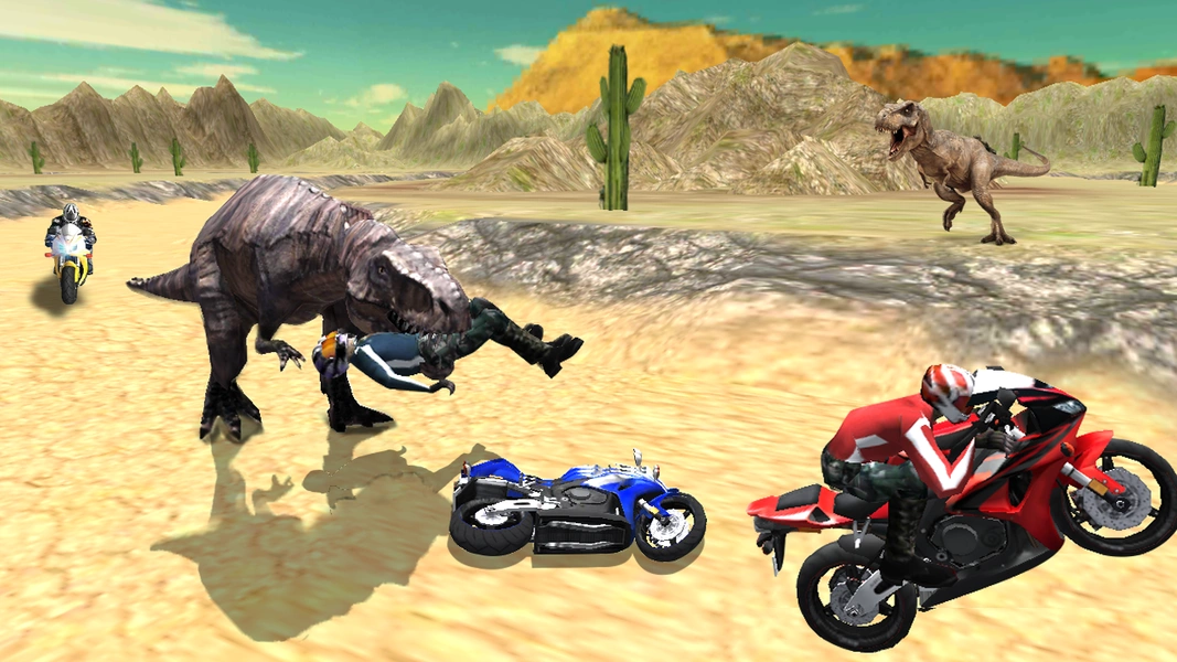 Dino World Bike Race Game - Jurassic Adventure ảnh chụp màn hình 4