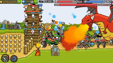 Grow Castle - Tower Defense ကိုဖန်သားပြင်3