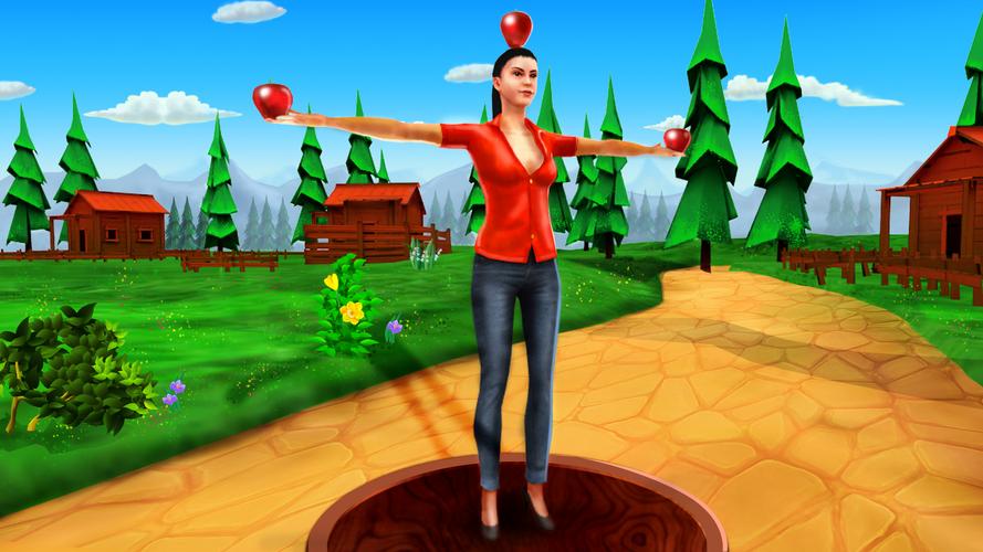 Apple Shooter Game - 3Dスクリーンショット1