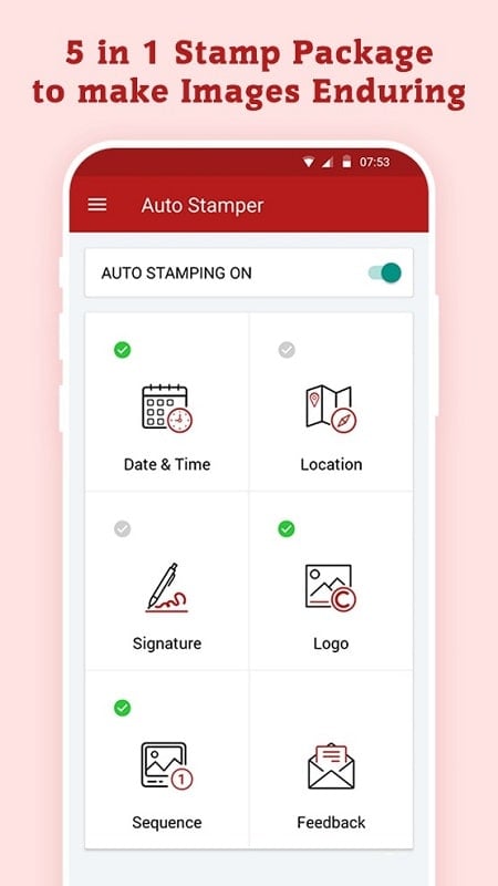 Auto Stamper™: Date Timestamp Captura de tela 3