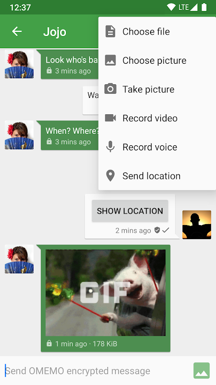 Conversations (Jabber / XMPP) экрана 2