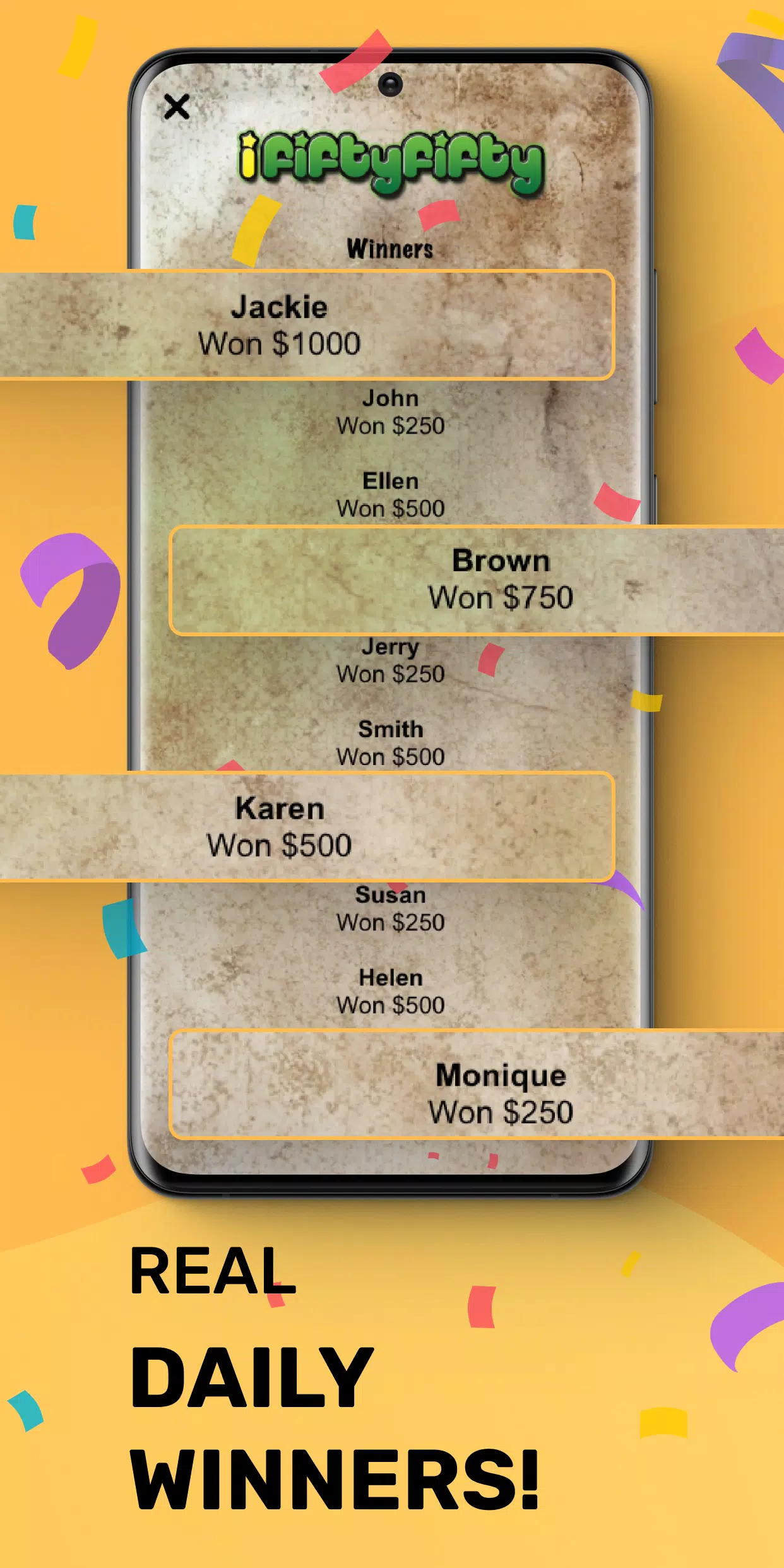 Money Making Game iFiftyFifty屏幕截圖4