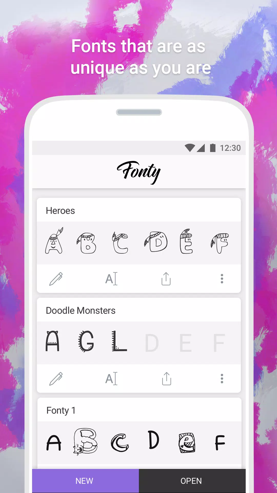 Fonty screenshot 1