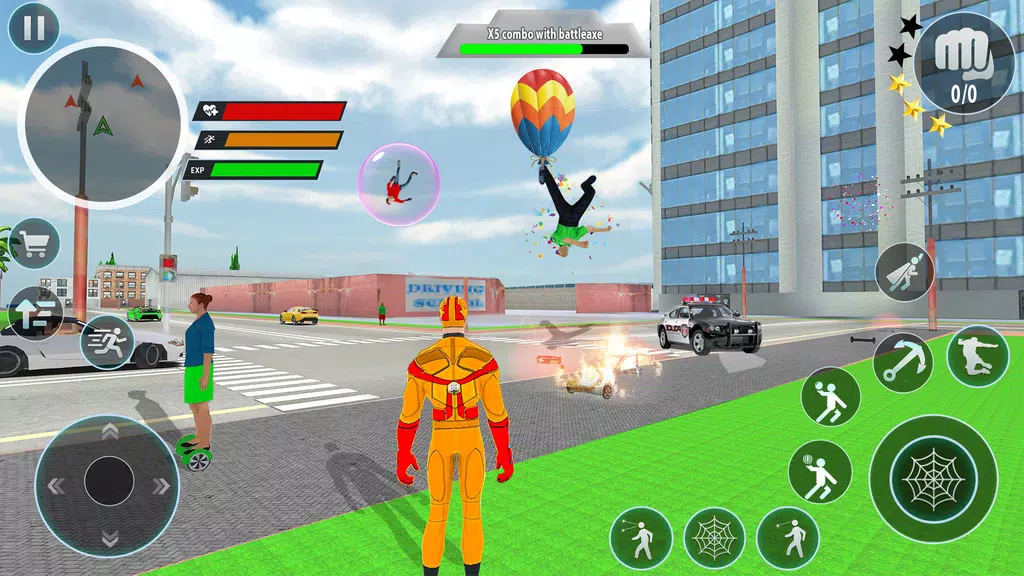 Police Robot Rope Hero Game 3d screenshot 4