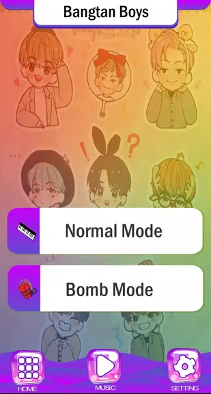 BTS Chibi Piano Tiles ကိုဖန်သားပြင်3