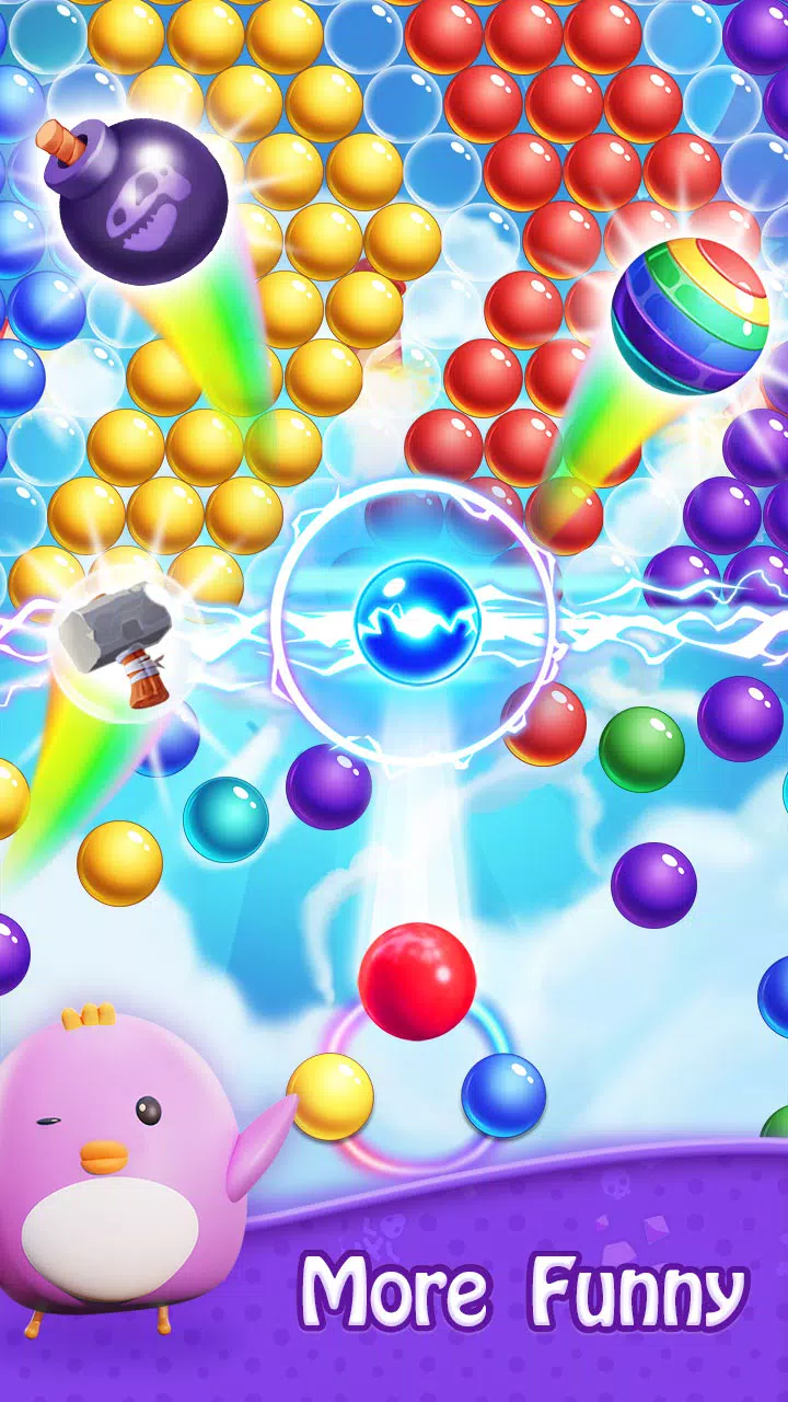 Bubble Shooter - Dino Match captura de pantalla 1