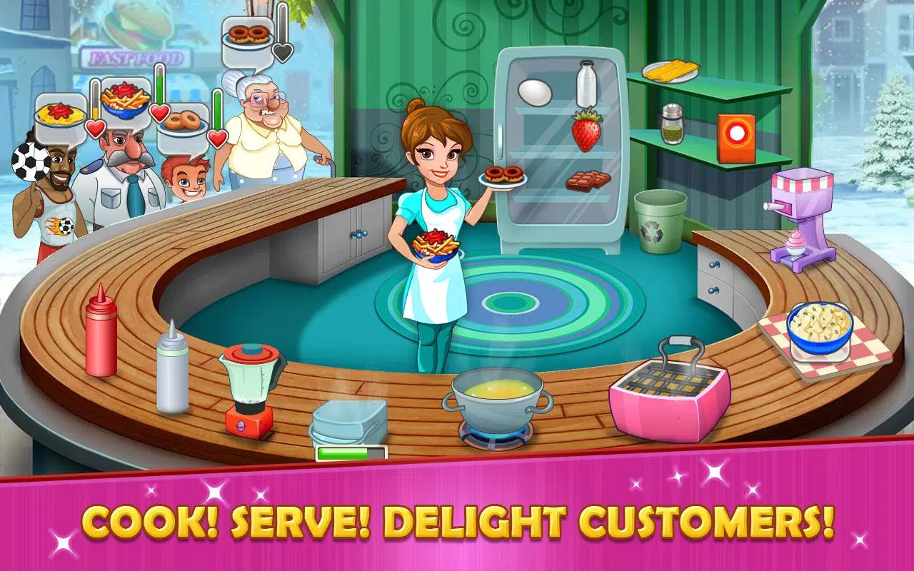 ภาพหน้าจอ Kitchen story: Food Fever Game 1