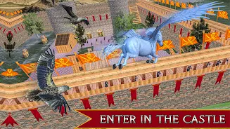 Flying Unicorn Horse Game ekran görüntüsü 2