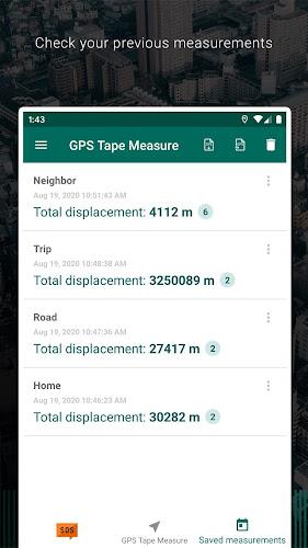 GPS Рулетка экрана 4